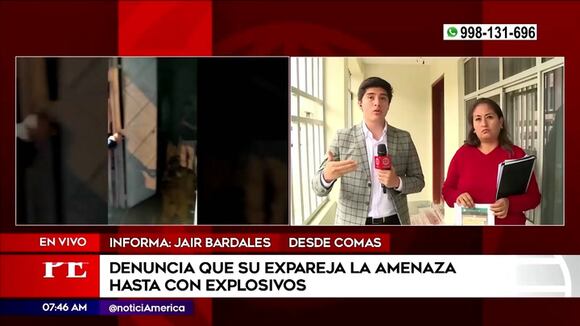 Mujer y su familia es amenazada por ex pareja