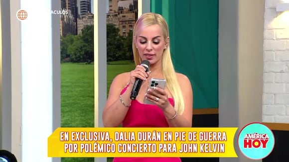 Dalia Durán le ha estado ayudando económicamente a John Kelvin