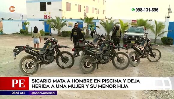 Sicario mata a hombre en piscina y deja herida a una mujer y su menor hija