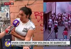 Ate: Vecinos del Estadio Monumental viven con miedo por los barristas (VIDEO)