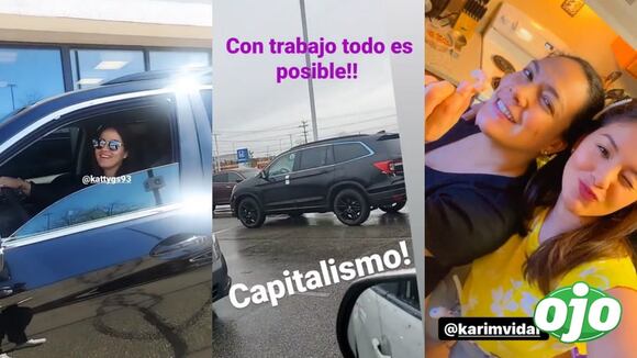 Instagram - Katty García celebra que se compró vehículo en Estados Unidos - diario Ojo