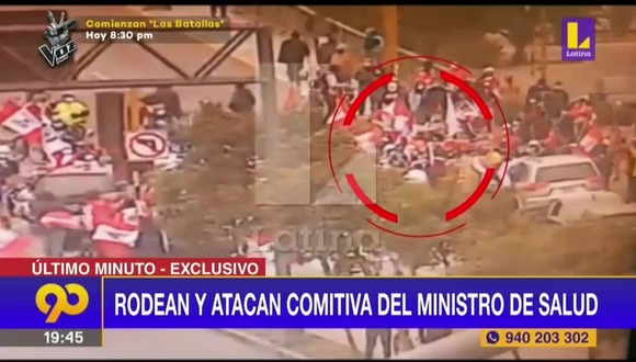 Atacan vehículo de ministro Óscar Ugarte