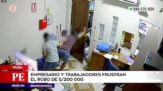 Piura: empresario y sus trabajadores enfrentan a delincuentes y evitan robo de 200 mil soles (VIDEO)
