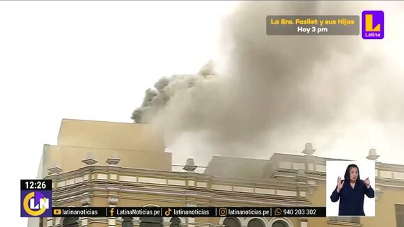 Incendio en casona de Centro de Lima