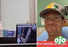 Viral: Joven asustado al ver a su médico viendo un tutorial antes de atenderlo