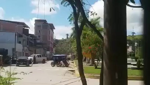 A balazos policía frustra asalto a Banco de la Nación y abate a un delincuente en la región San Martín.