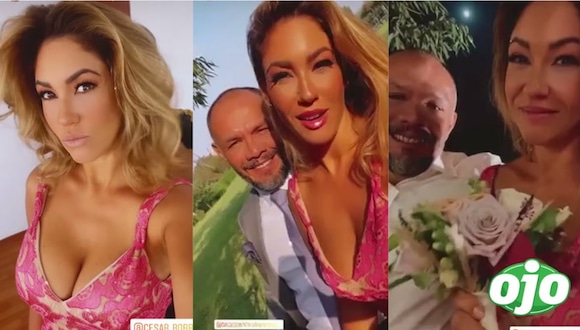 Tilsa Lozano agarró el bouquet en boda y así reaccionó Jackson Mora - diario ojo 2