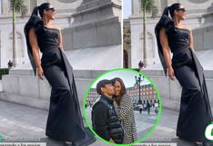 Magdyel Ugaz impacta con su hermoso vestido negro en la boda religiosa de Karen Schwarz y Ezio Oliva | VIDEO