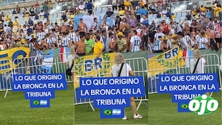 Usuarios captan cómo inició la pelea entre hinchas de Brasil y Argentina en el Maracaná