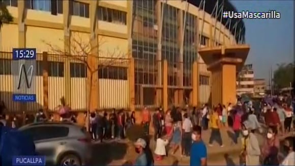 Ucayali: mayores de 18 años se volcaron al vacunatorio para recibir su primera dosis contra la COVID-19