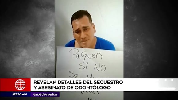 El escalofriante video del odontólogo pidiendo que lo rescaten de secuestradores antes de ser asesinado