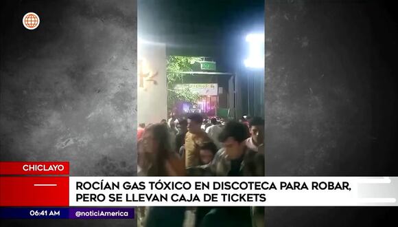 Chiclayo: ladrones causan pánico en discoteca