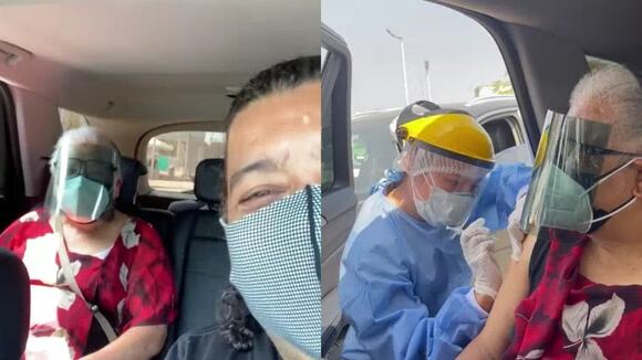 ZONA POPULAR | Carlos Vilchez feliz porque su madre recibió segunda vacuna contra la COVID-19