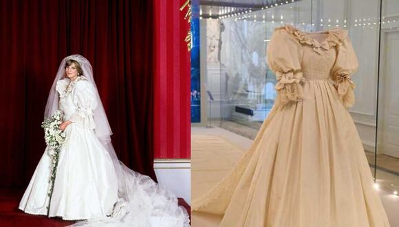 El icónico vestido de Lady Di es exhibido por primera vez en 25 años
