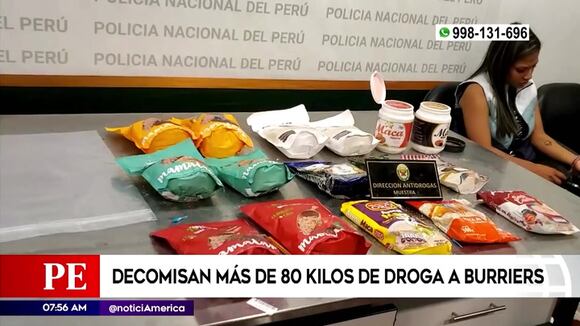 Incautan 80 kilos de droga a burriers