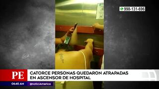 Callao: rescatan a 14 personas que permanecieron atrapadas en ascensor del hospital Carrión (VIDEO)