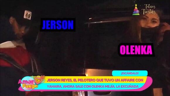 Jerson Reyes ampayado con Olenka Mejía - Ojo