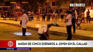 Joven es asesinado de cinco balazos frente a sus amigos en el Callao (VIDEO)