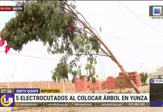 Desgracia en Ancón: Un muerto por descarga eléctrica que intentó colocar un árbol de yunza (VIDEO)