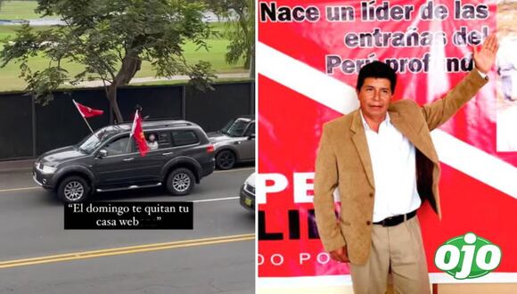 Simpatizante de Pedro Castillo grita frase despectiva en plena vía pública - OJO