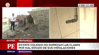 Colegio Elías Aguirre de Ventanilla luce en pésimo estado y padres piden su demolición (VIDEO)
