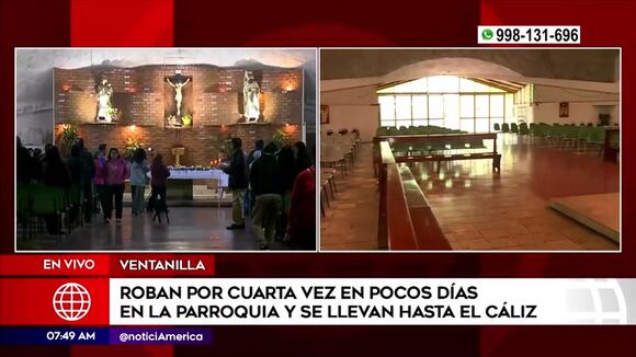 Ventanilla: Roban por cuarta vez en parroquia