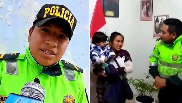 Huaraz: policía devolvió dinero que mujer extravió en la calle