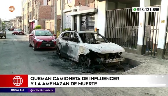 Correo y Ojo | Queman camioneta de influencer Fiorella Vitteri