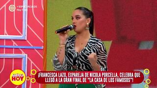 Francesca Lazo se incomoda sobre pregunta de cuánto dinero le corresponde si Nicola Porcella gana LCDLF México