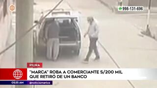 Delincuente asalta a comerciante y le sustrae S/200 mil que había retirado de una agencia bancaria en Piura (VIDEO)