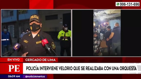 Cercado de Lima: fiesta en velorio
