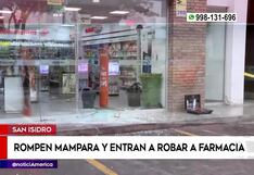 Ladrones se llevan costosos productos de farmacia en San Isidro (VIDEO)