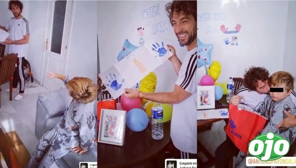 Joi Sánchez - Antonito sorprende a su Antonio Pavon por el día del padre - diario ojo