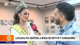 Luciana Fuster revela que no irá a la boda de Deyvis Orosco y Cassandra Sánchez: ¿Cuál es el motivo? (VIDEO)