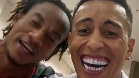 Carrillo y Cueva parodiaron al 'Cuto' Guadalupe tras vencer a Colombia. (Video: Instagram)