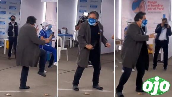 Jimmy Santi baila “chin chin” tras vacunarse contra el Coronavirus | Diario OJO