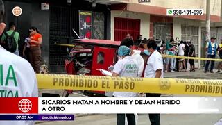 Mototaxista es asesinado a balazos por sicarios en San Juan de Lurigancho (VIDEO)