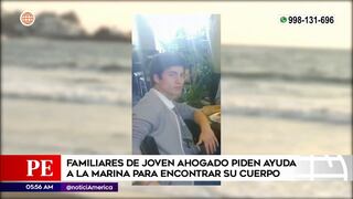 Santa María del Mar: familiares buscan a joven desaparecido en playa (VIDEO)
