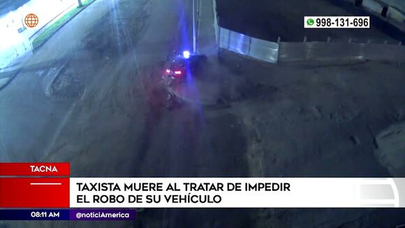 Tacna: taxista muere tras impedir robo de su vehículo