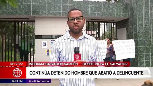 Madre de ladrón abatido llega a la comisaría