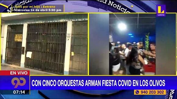 Los Olivos: Intervienen local donde se realizó una fiesta clandestina