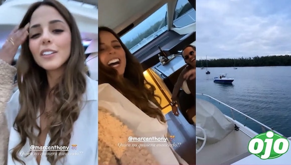 Luciana Fuster se graba con Marc Anthony - diario ojo