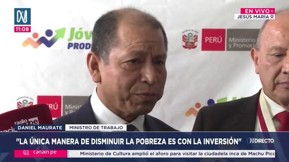 Declaraciones del ministro de Trabajo, Daniel Maurate