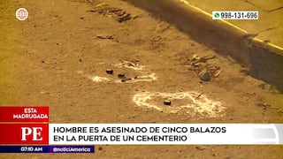 Hombre es asesinado con cinco disparos por sicario en San Juan de Lurigancho (VIDEO)