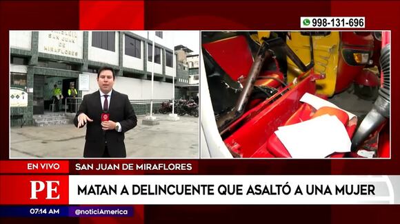 San Juan de Miraflores: ladrón es ajusticiado tras cometer delito