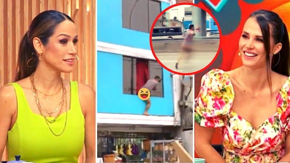 Hombre desnudo escapa por la ventana de un hotel