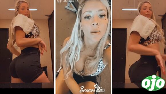 Sheyla Rojas muestra sus resultados luego de entrenar en el gimnasio | OJO