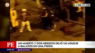 El Agustino: mujer muere y dos resultan heridos tras balacera en fiesta (VIDEO)