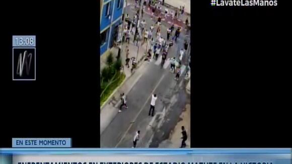 La Victoria: reportan enfrentamientos en las afueras del estadio de Alianza Lima | VIDEO