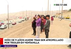 Tráiler arrolla y mata a niño de 9 años en Ventanilla